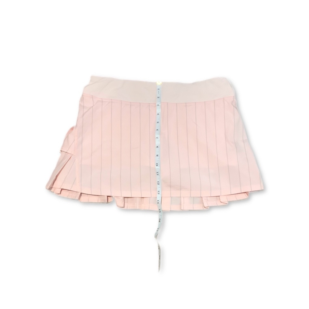 EUC lululemon athletica Light Pink Pleated Tennis Skort with Gray Stripe - Picture 9 of 11